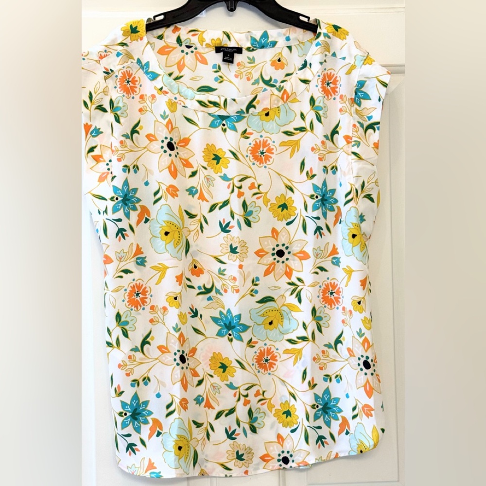Ann Taylor Factory Multicolor Floral Blouse